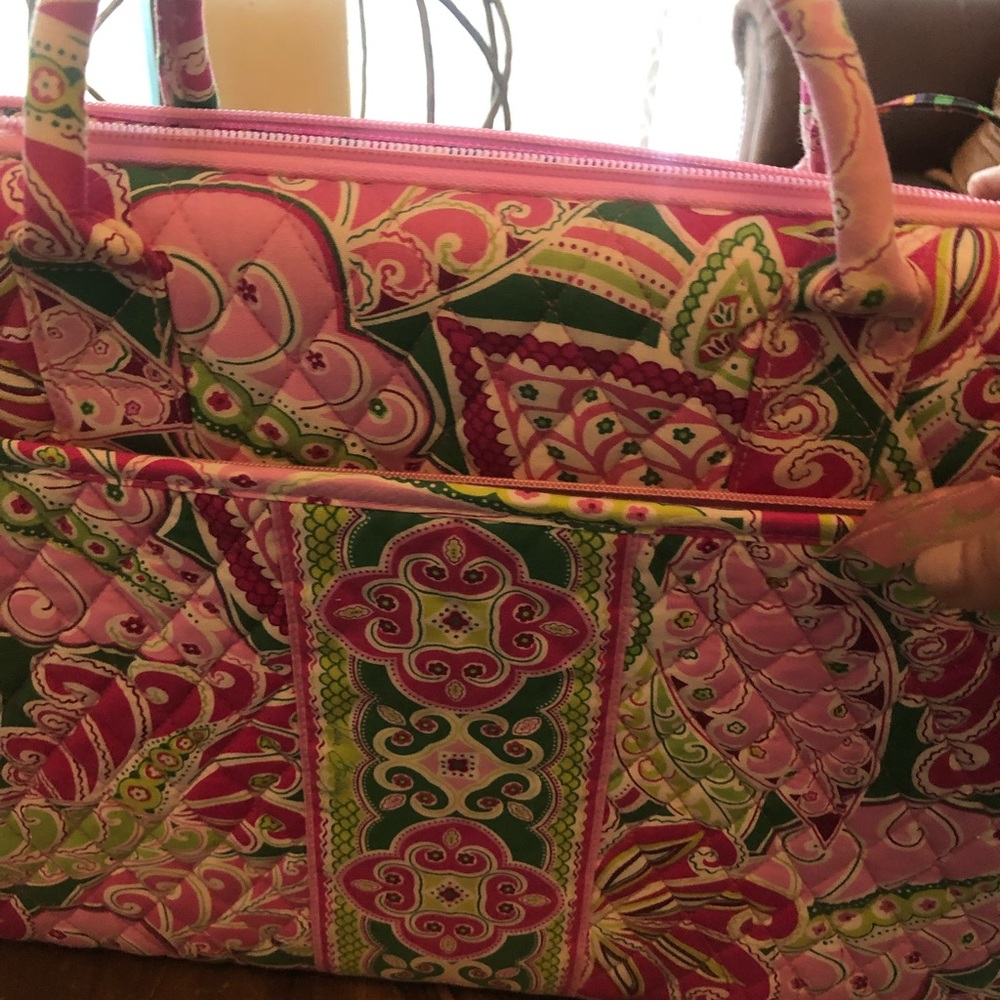 Vera Bradley hard laptop case with strap
